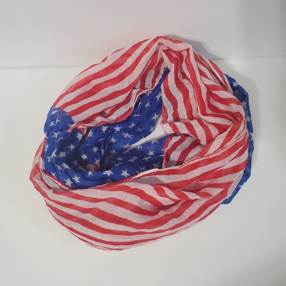 American Flag Infinity Scarf